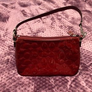 Coach Red Patent Leather Purse